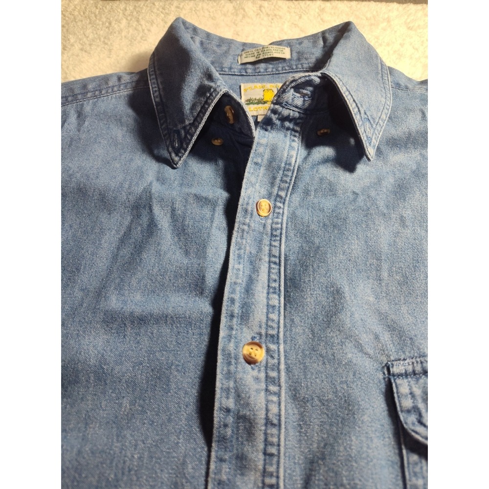 Pearl River Denim Western Pearl Snap XL Long Sleeve 1667 - Picture 4 of 7